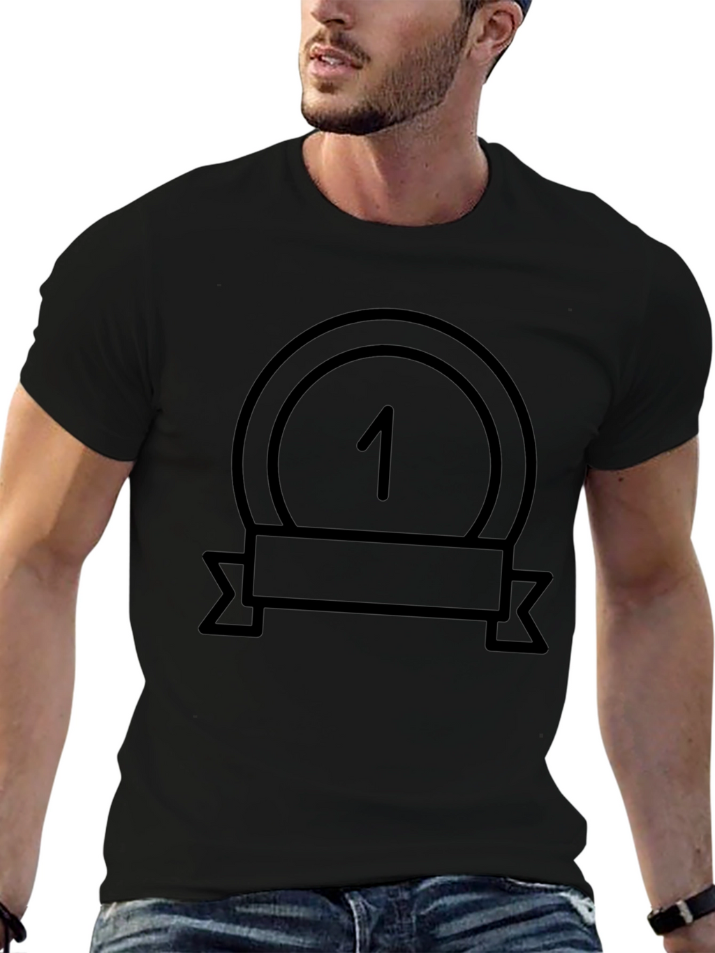 Number One Medal Graphic T-Shirt
