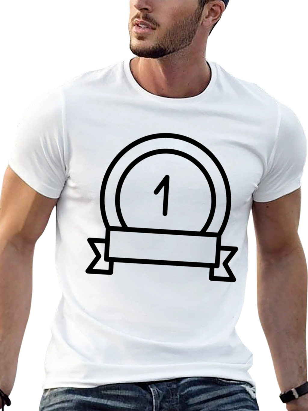 Number One Medal Graphic T-Shirt