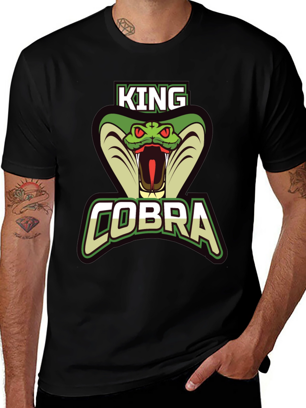King Cobra Graphic Tee - Mens Black T-Shirt