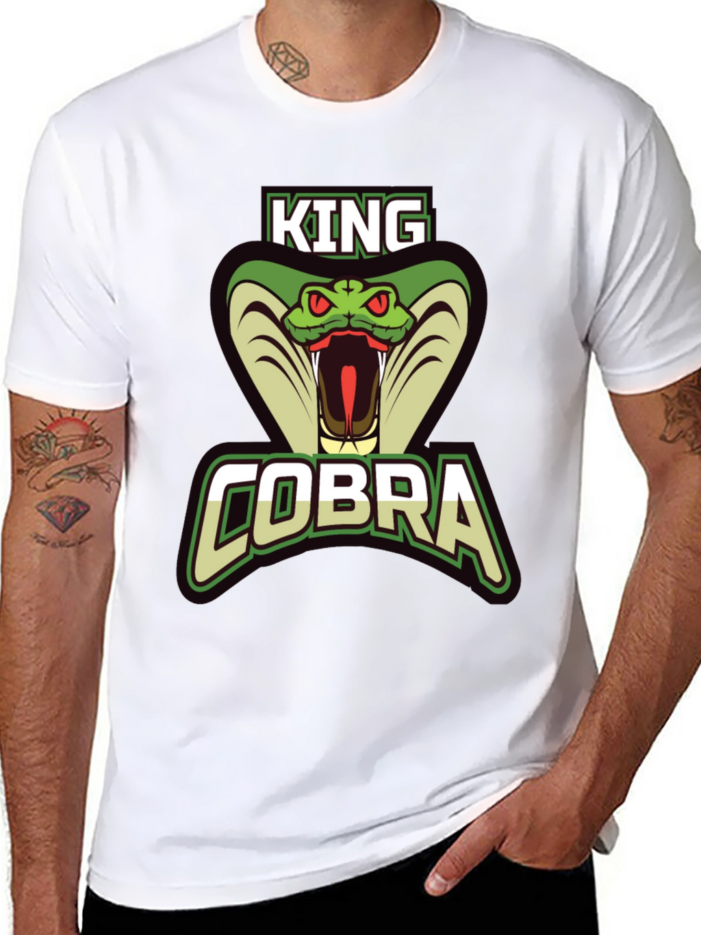 King Cobra Graphic Tee - Mens Black T-Shirt