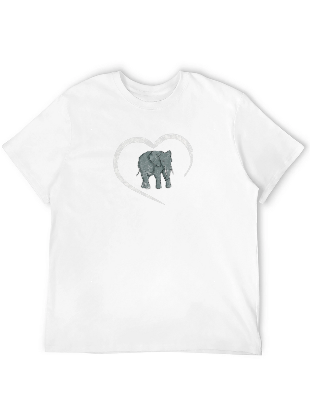 Elephant Heart Graphic Mens T-Shirt