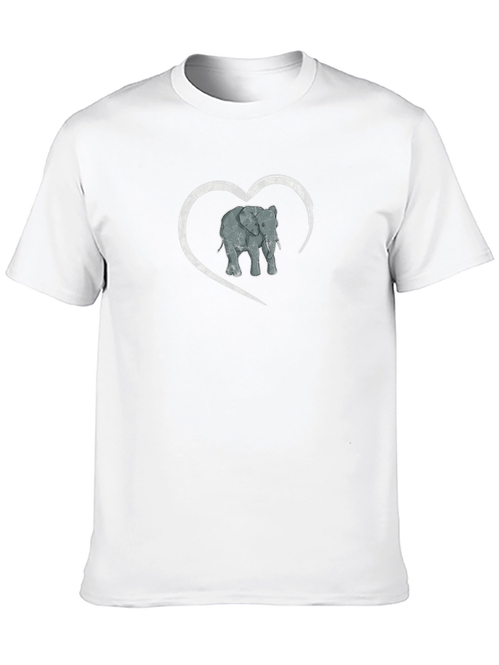 Elephant Heart Graphic Mens T-Shirt