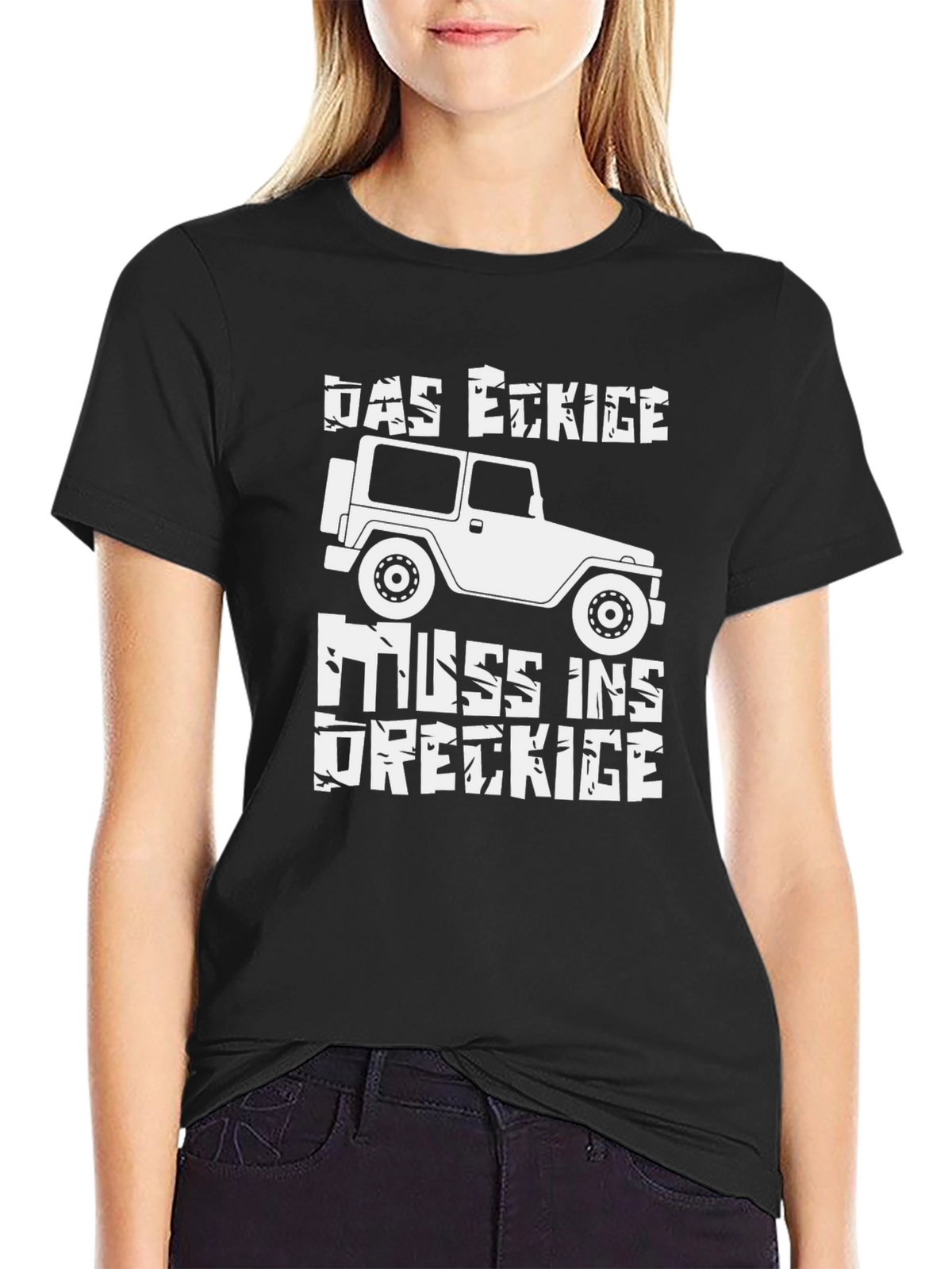 DAS ECKIGE MUSS INS DRECKIGE T-Shirt