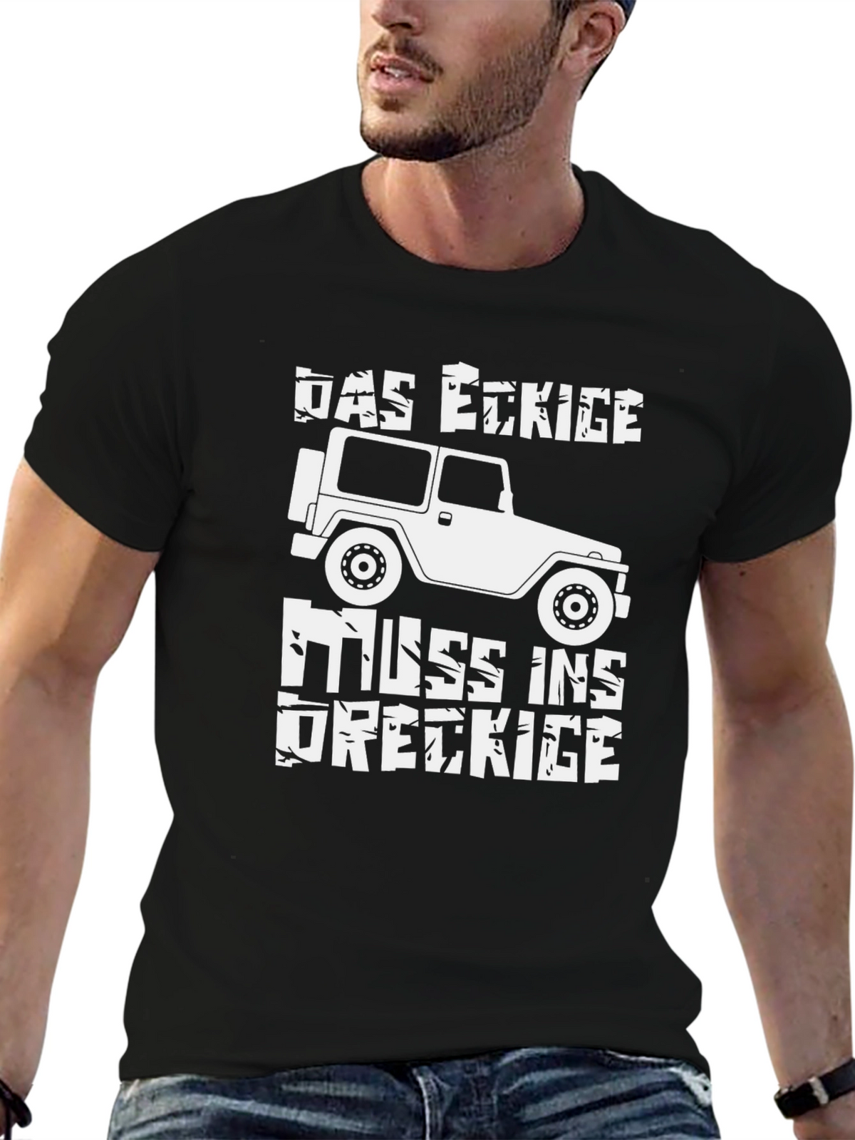 DAS ECKIGE MUSS INS DRECKIGE T-Shirt