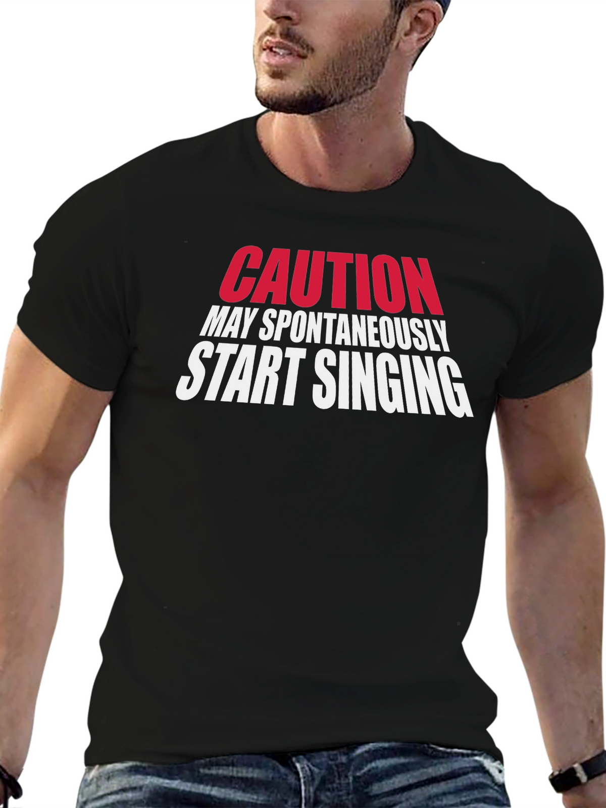 Caution May Spontaneously Start Singing T-Shirt