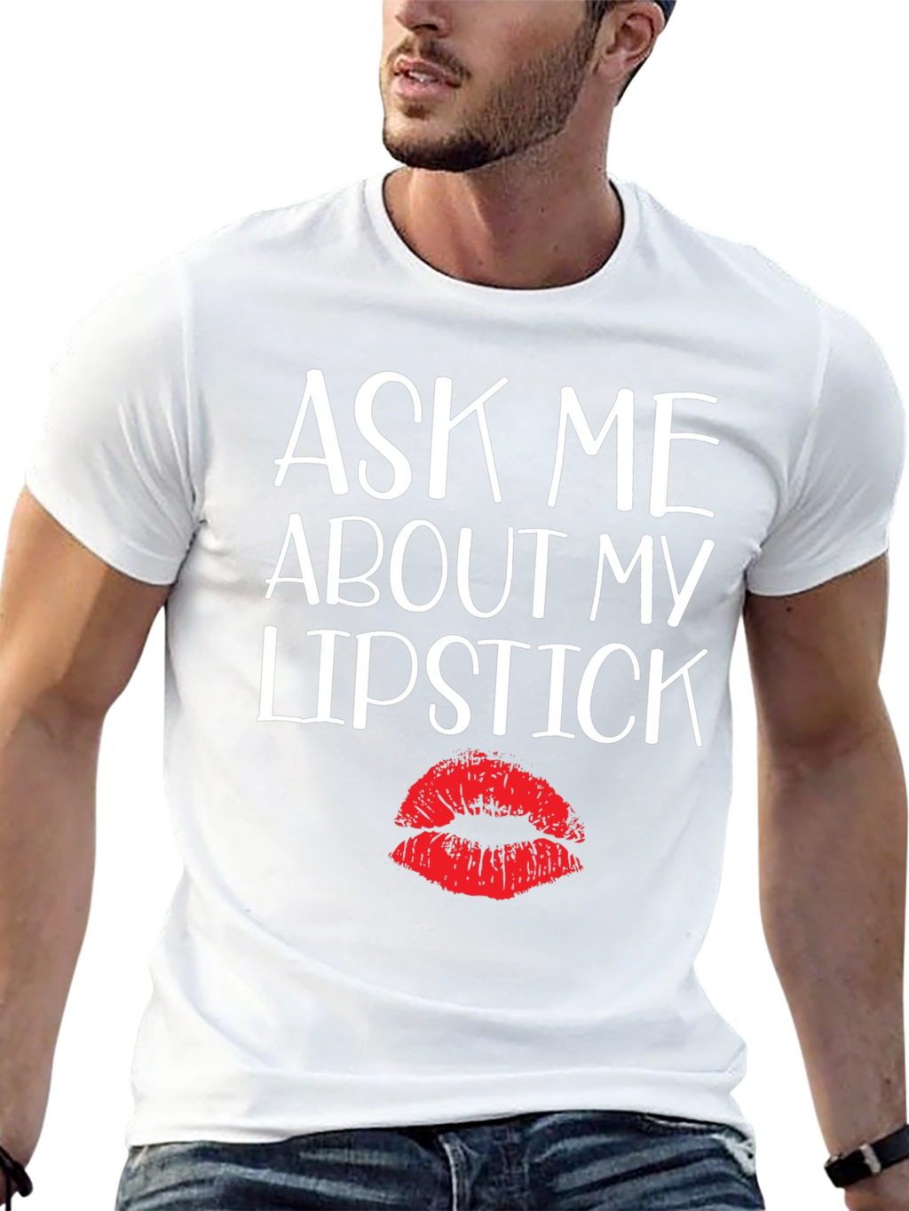 Ask Me About My Lipstick Graphic Tee