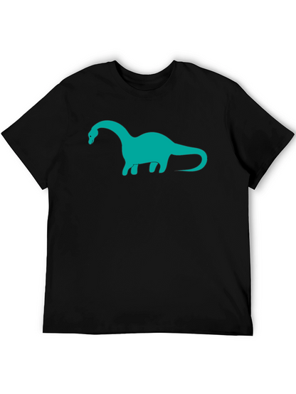 Dinosaur Graphic Tee - Black Cotton Blend