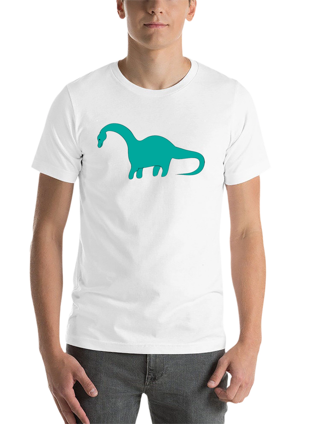 Dinosaur Graphic Tee - Black Cotton Blend