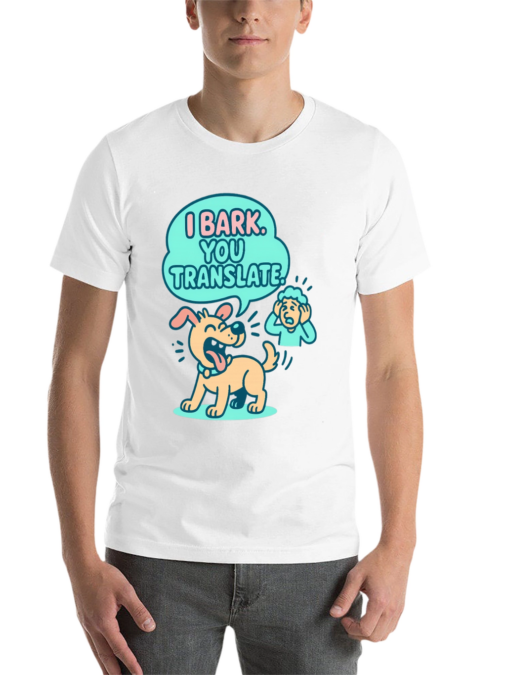 Funny Dog T-Shirt - I Bark You Translate