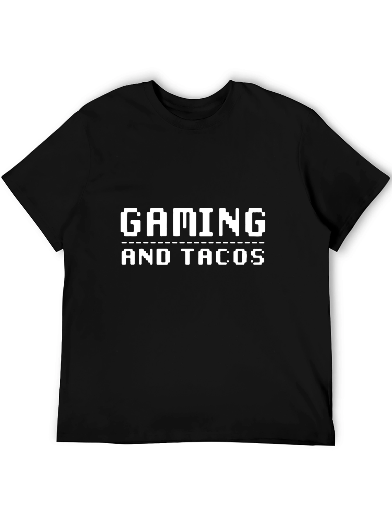 Gaming and Tacos Graphic Tee - Black