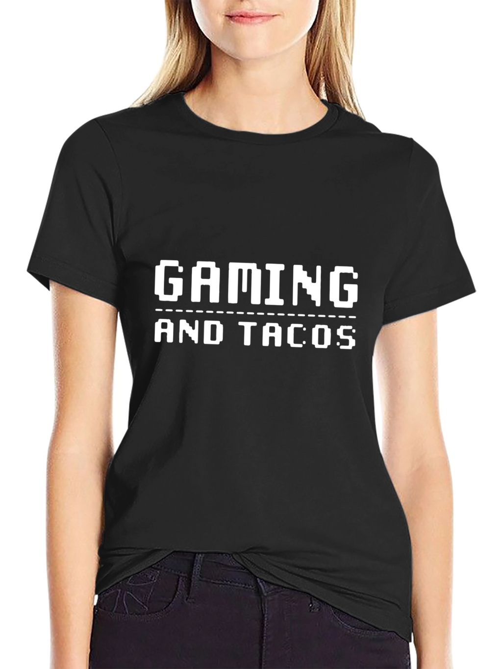 Gaming and Tacos Graphic Tee - Black