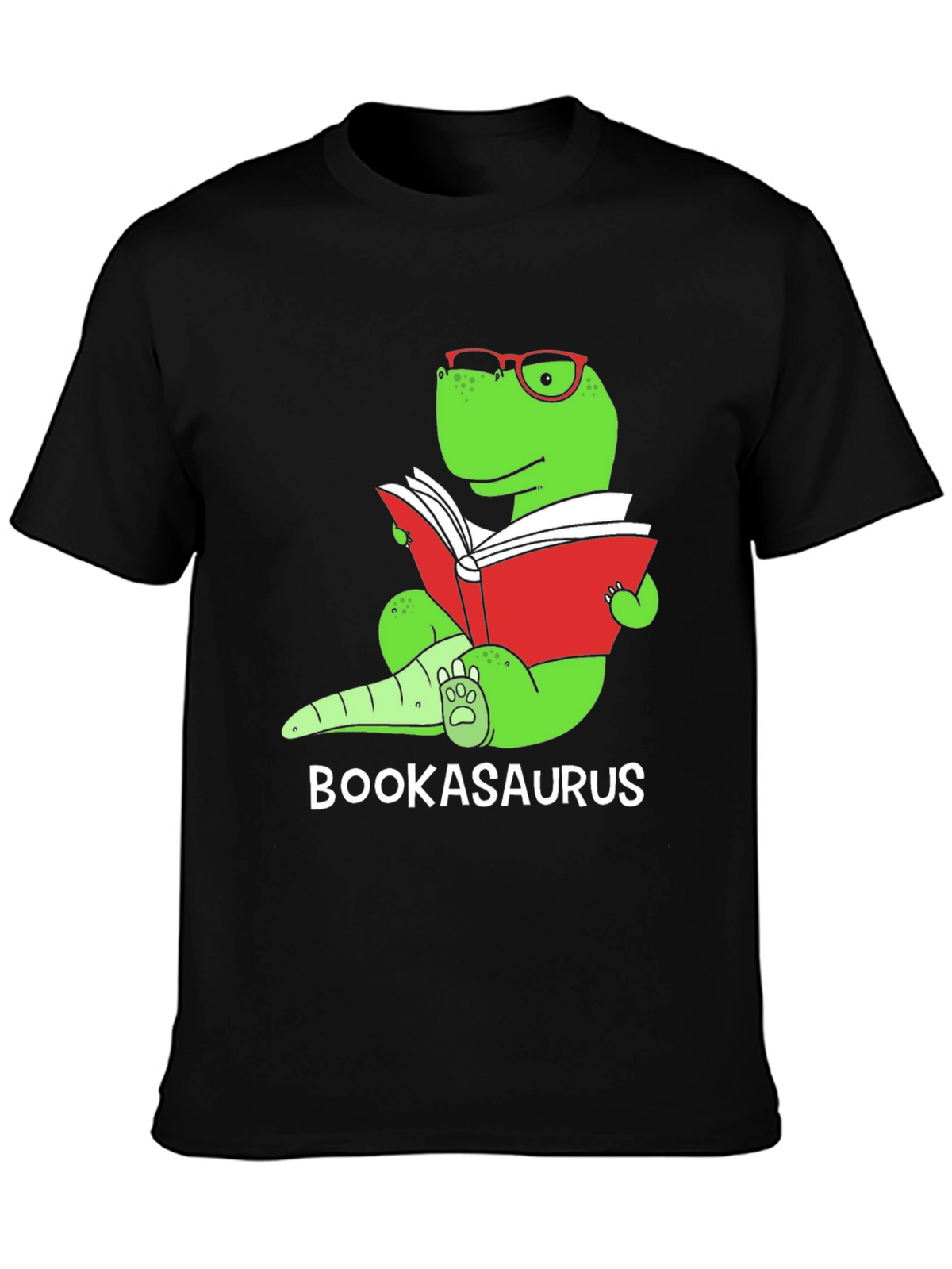 Bookasaurus T-Shirt - Reading Dinosaur Tee