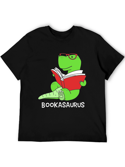 Bookasaurus T-Shirt - Reading Dinosaur Tee