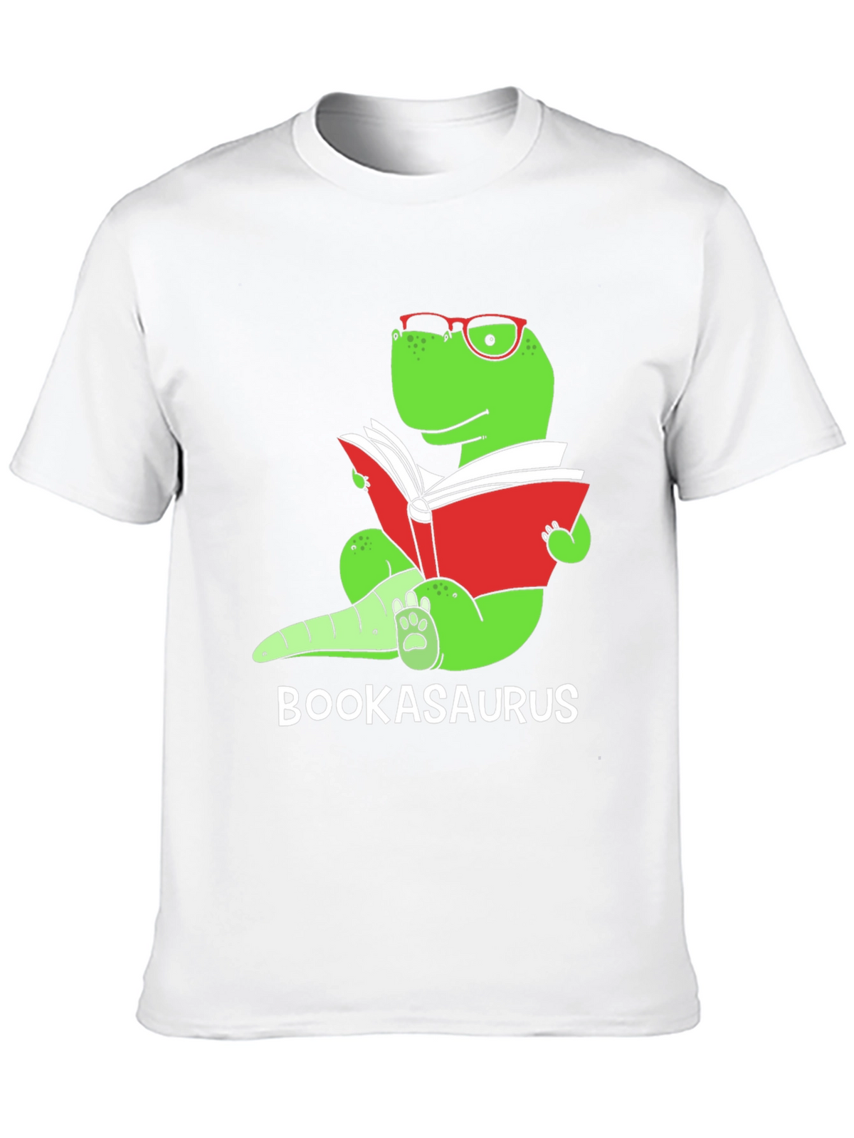 Bookasaurus T-Shirt - Reading Dinosaur Tee
