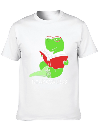 Bookasaurus T-Shirt - Reading Dinosaur Tee