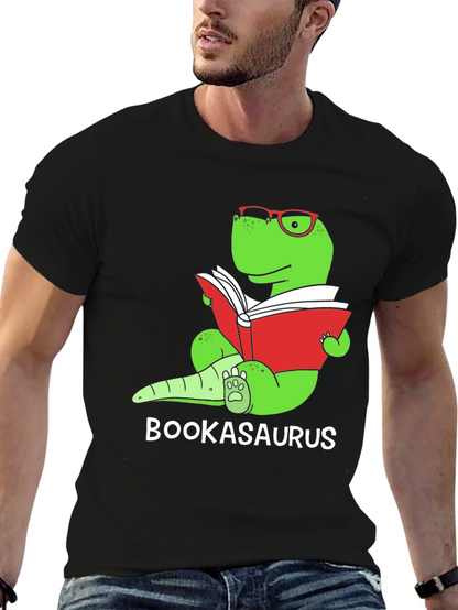 Bookasaurus T-Shirt - Reading Dinosaur Tee