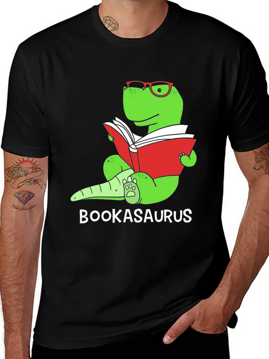 Bookasaurus T-Shirt - Reading Dinosaur Tee