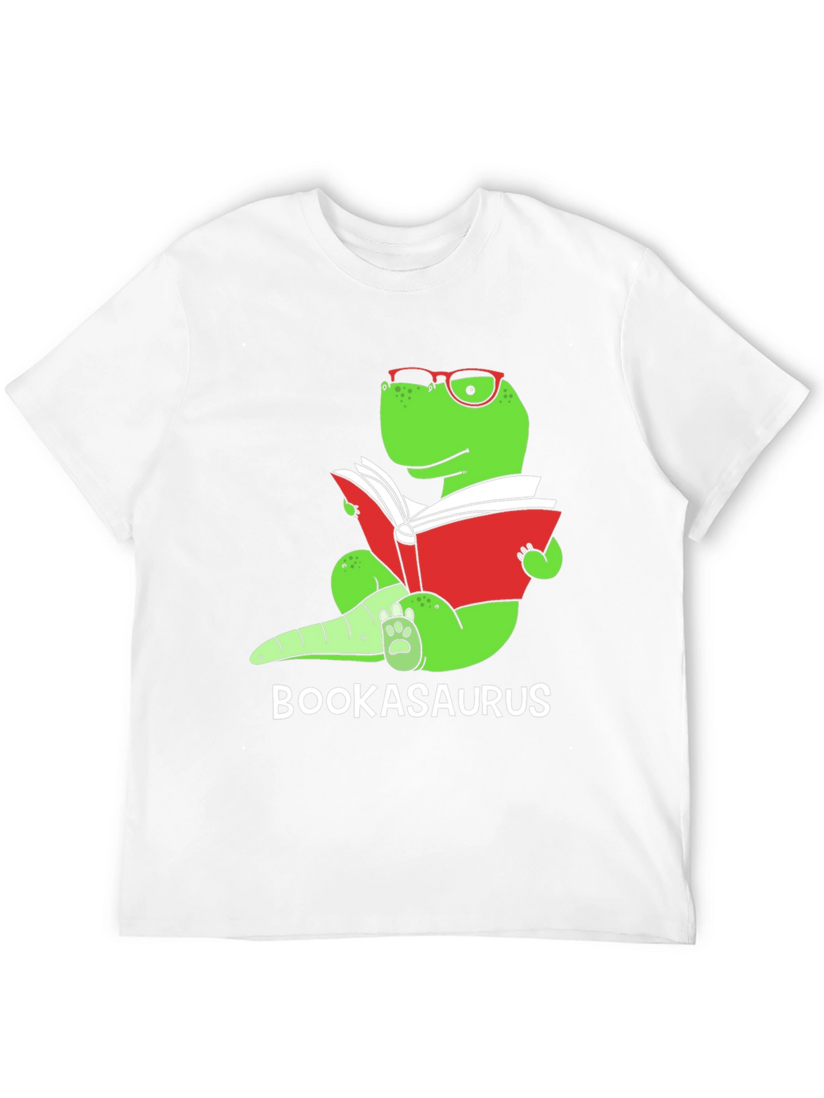 Bookasaurus T-Shirt - Reading Dinosaur Tee