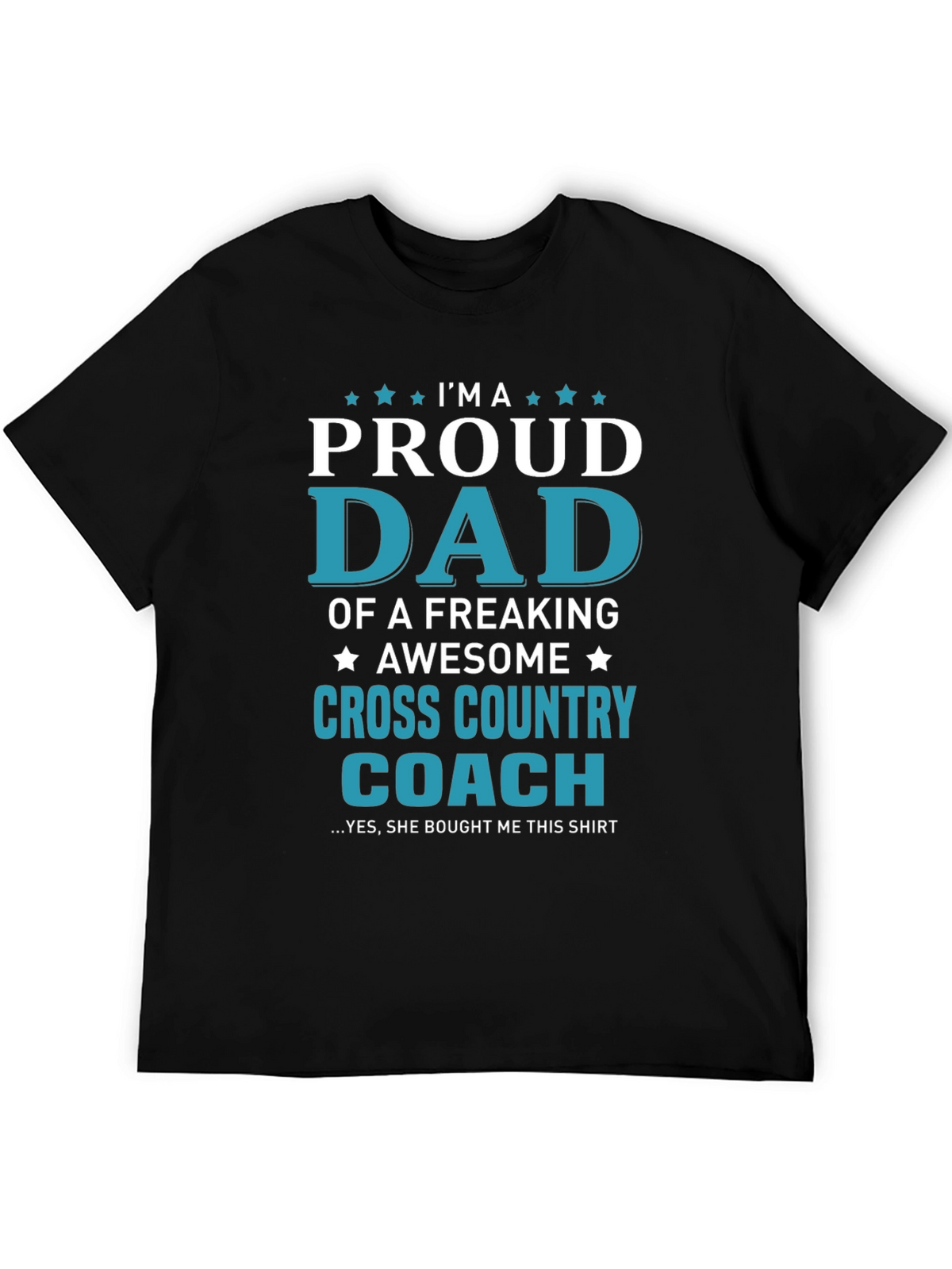 Proud Dad Cross Country Coach Graphic T-Shirt