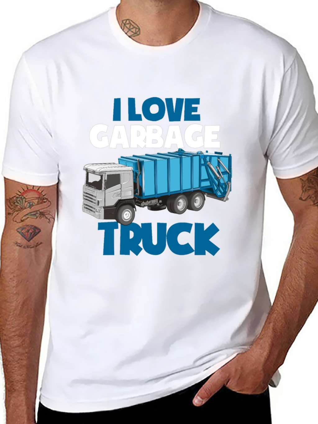 I Love Garbage Truck T-Shirt