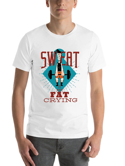 Sweat is Fat Crying Gym T-Shirt