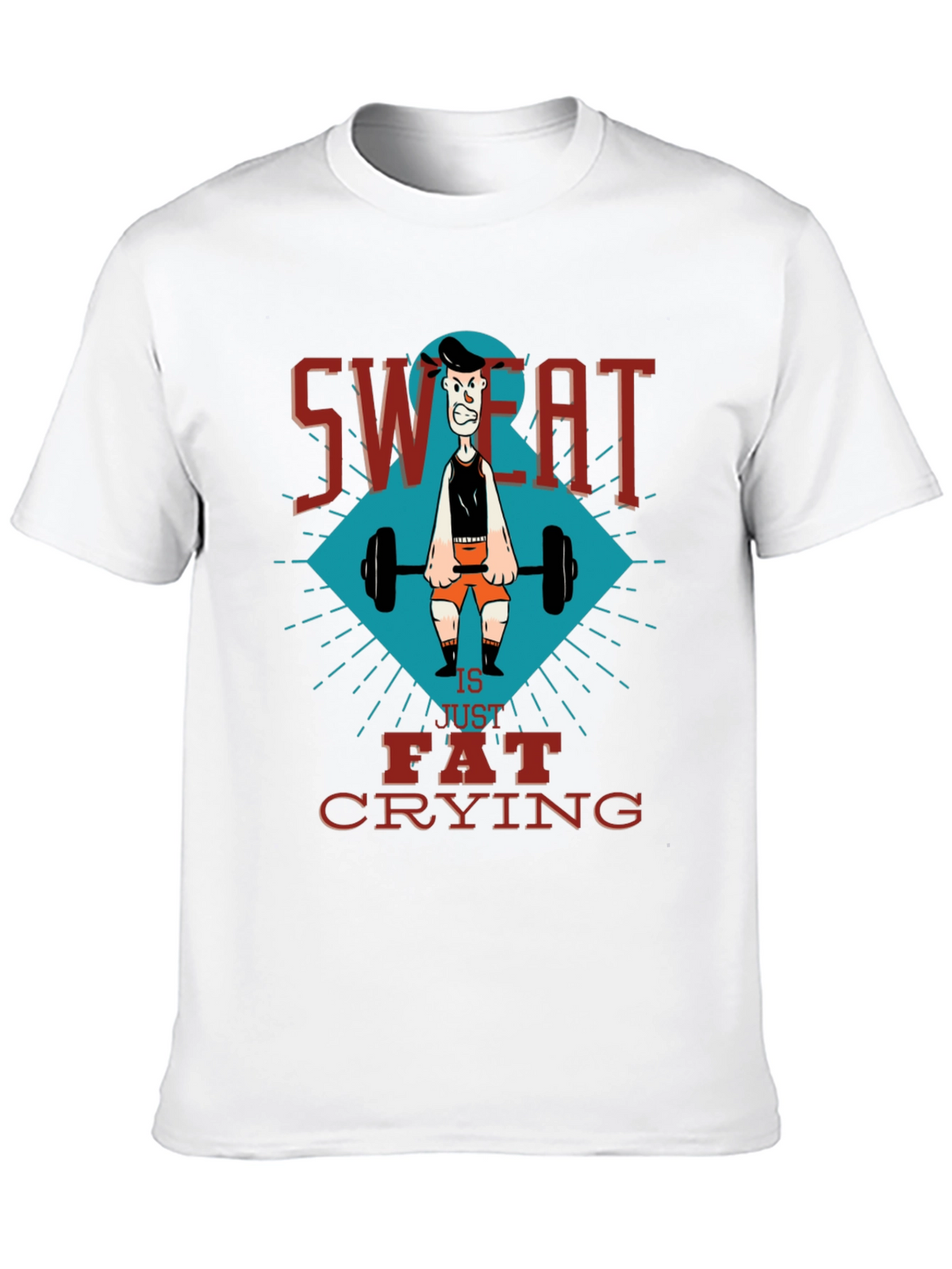 Sweat is Fat Crying Gym T-Shirt
