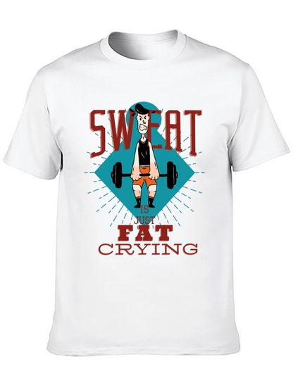 Sweat is Fat Crying Gym T-Shirt