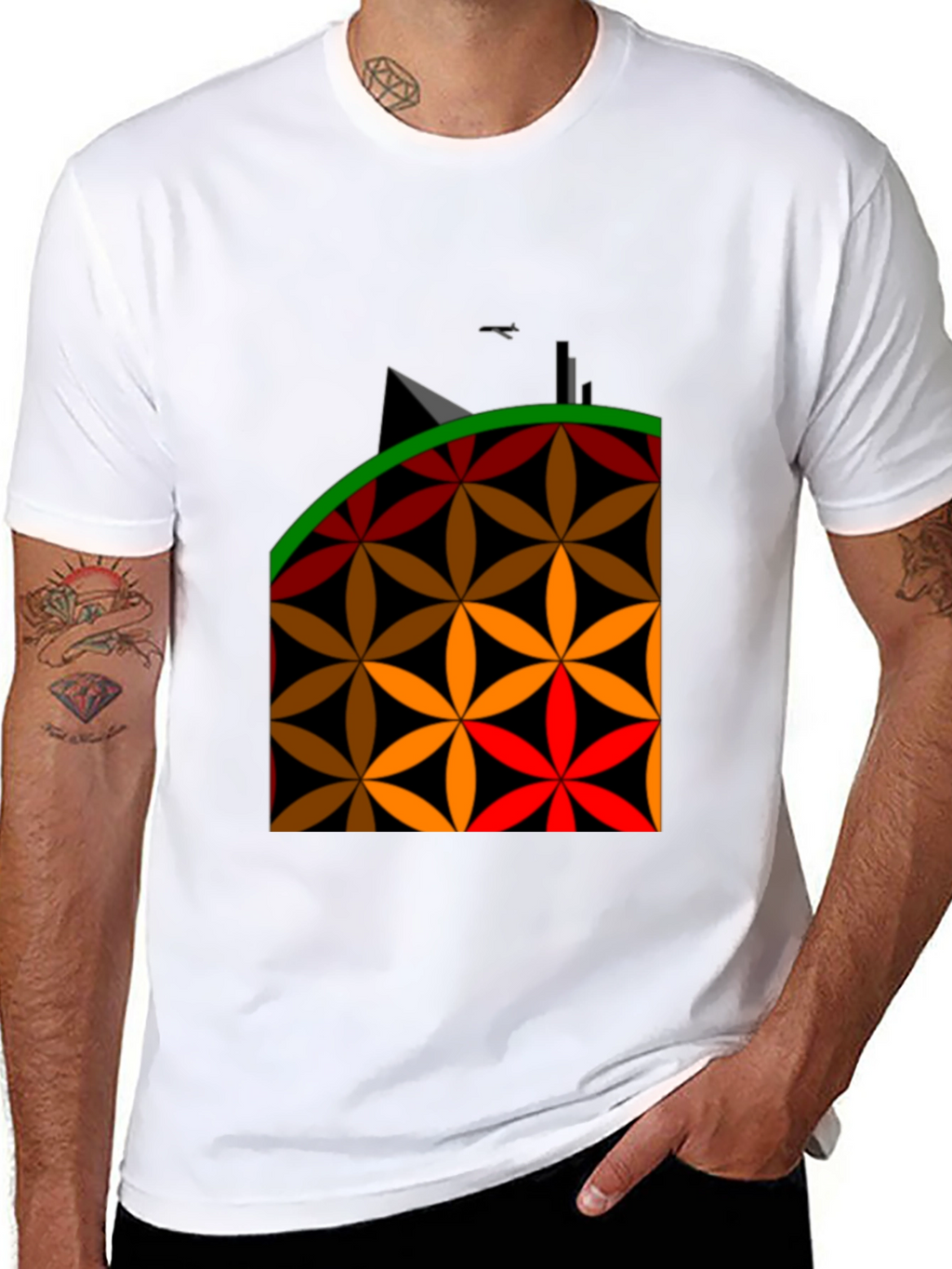 Geometric Flower Power T-Shirt