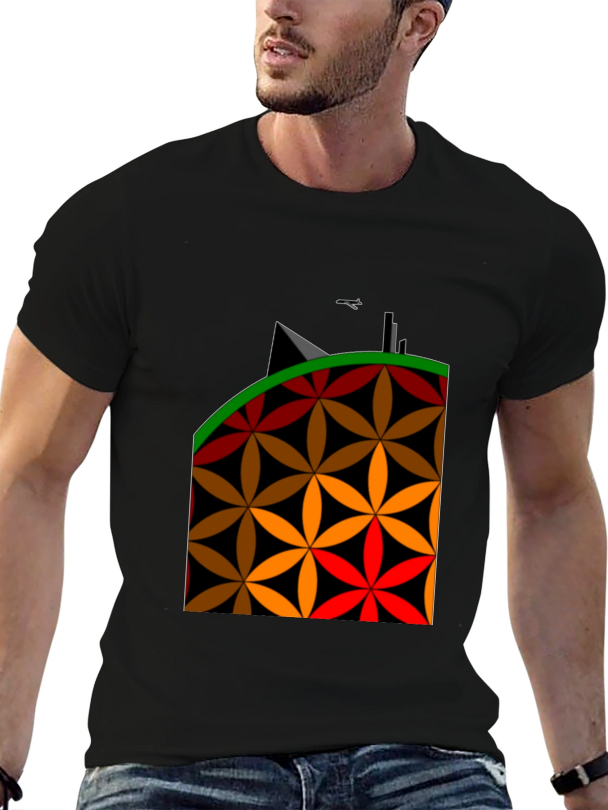 Geometric Flower Power T-Shirt