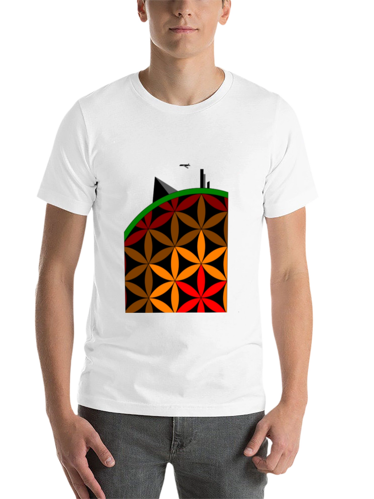 Geometric Flower Power T-Shirt