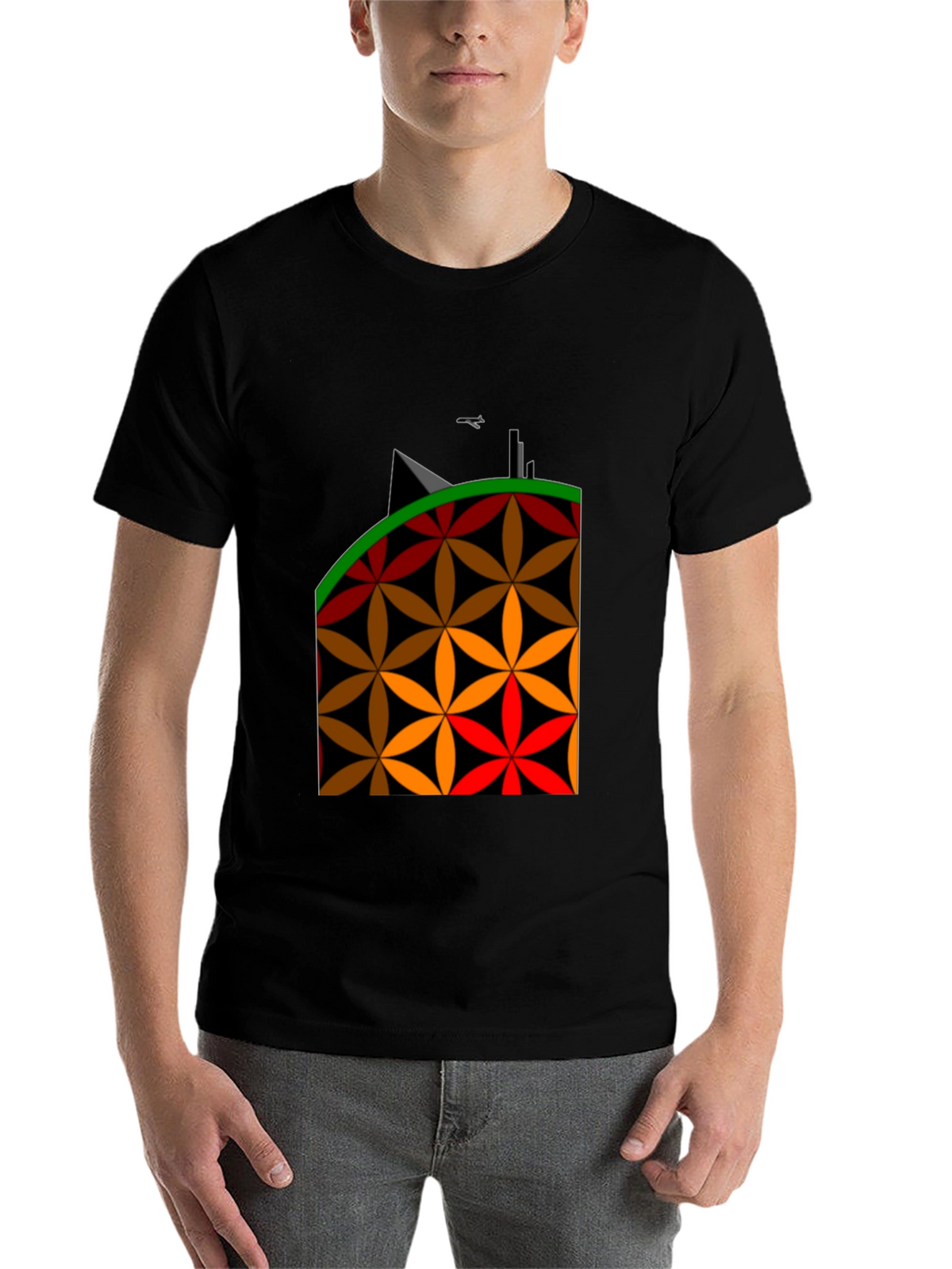 Geometric Flower Power T-Shirt