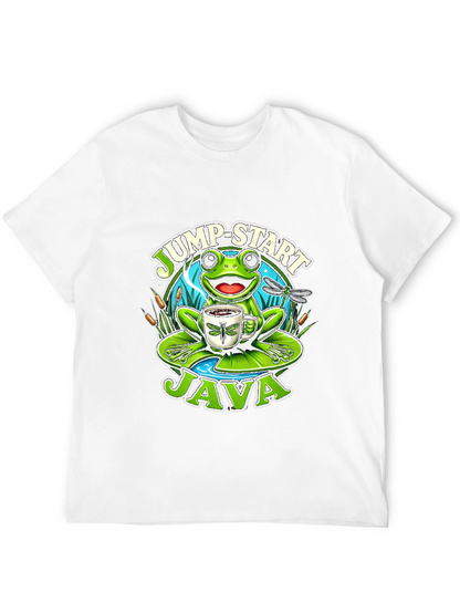 Jump-Start Java Frog Graphic T-Shirt