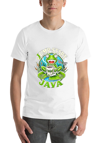 Jump-Start Java Frog Graphic T-Shirt