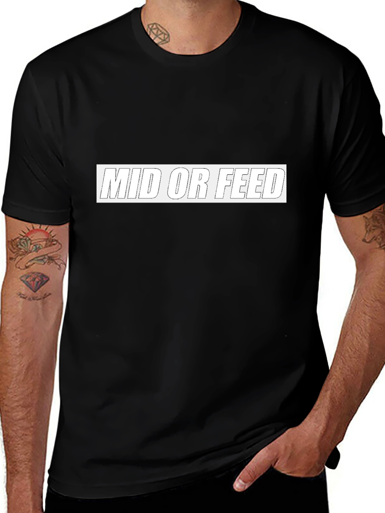 Mid or Feed Graphic Tee - Gamer Apparel