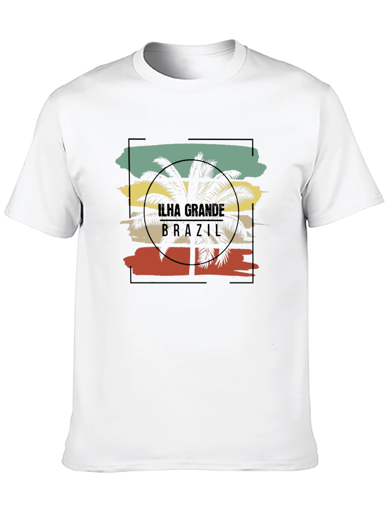 Ilha Grande Brazil Palm Tree Graphic Tee