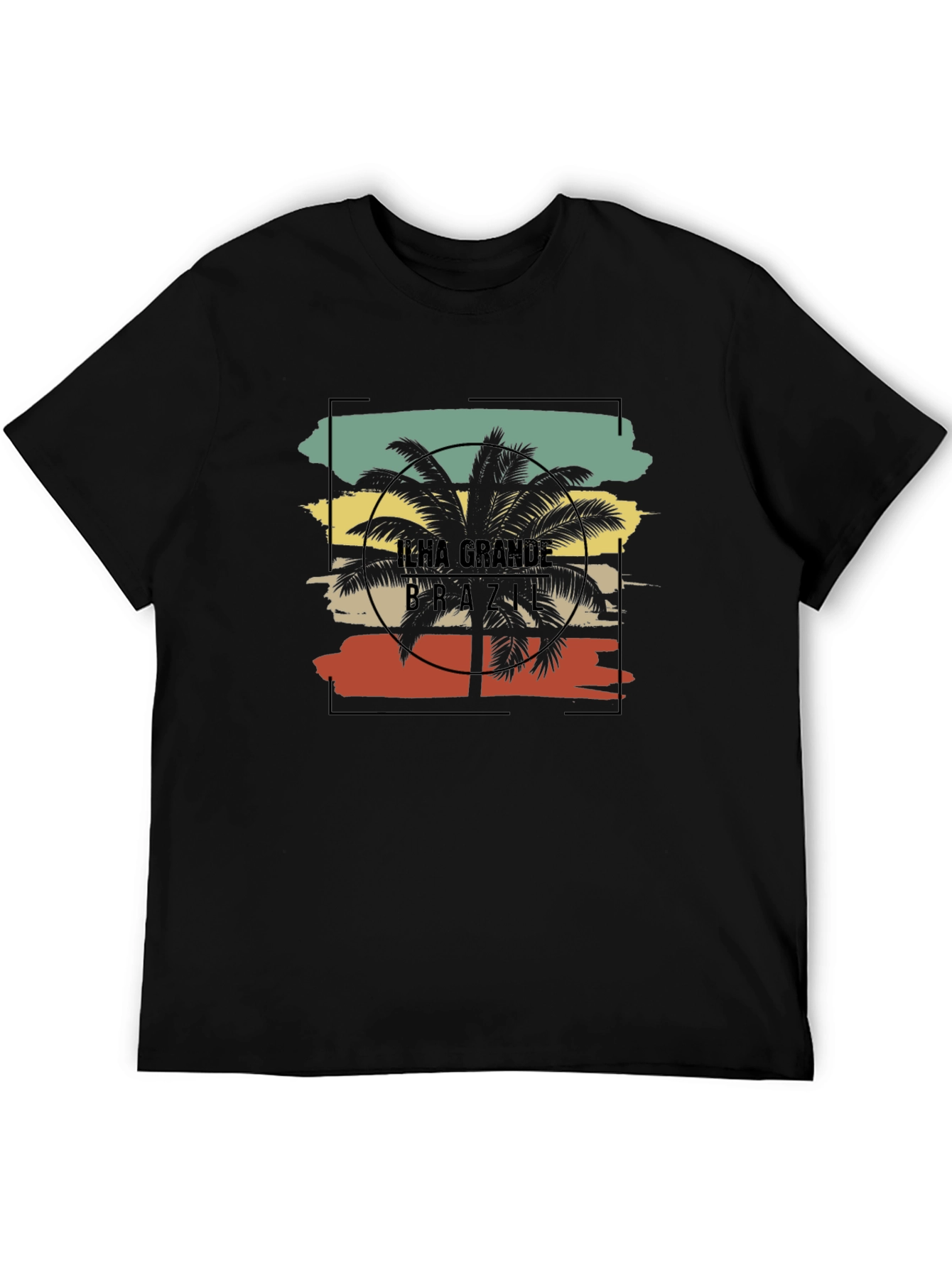 Ilha Grande Brazil Palm Tree Graphic Tee