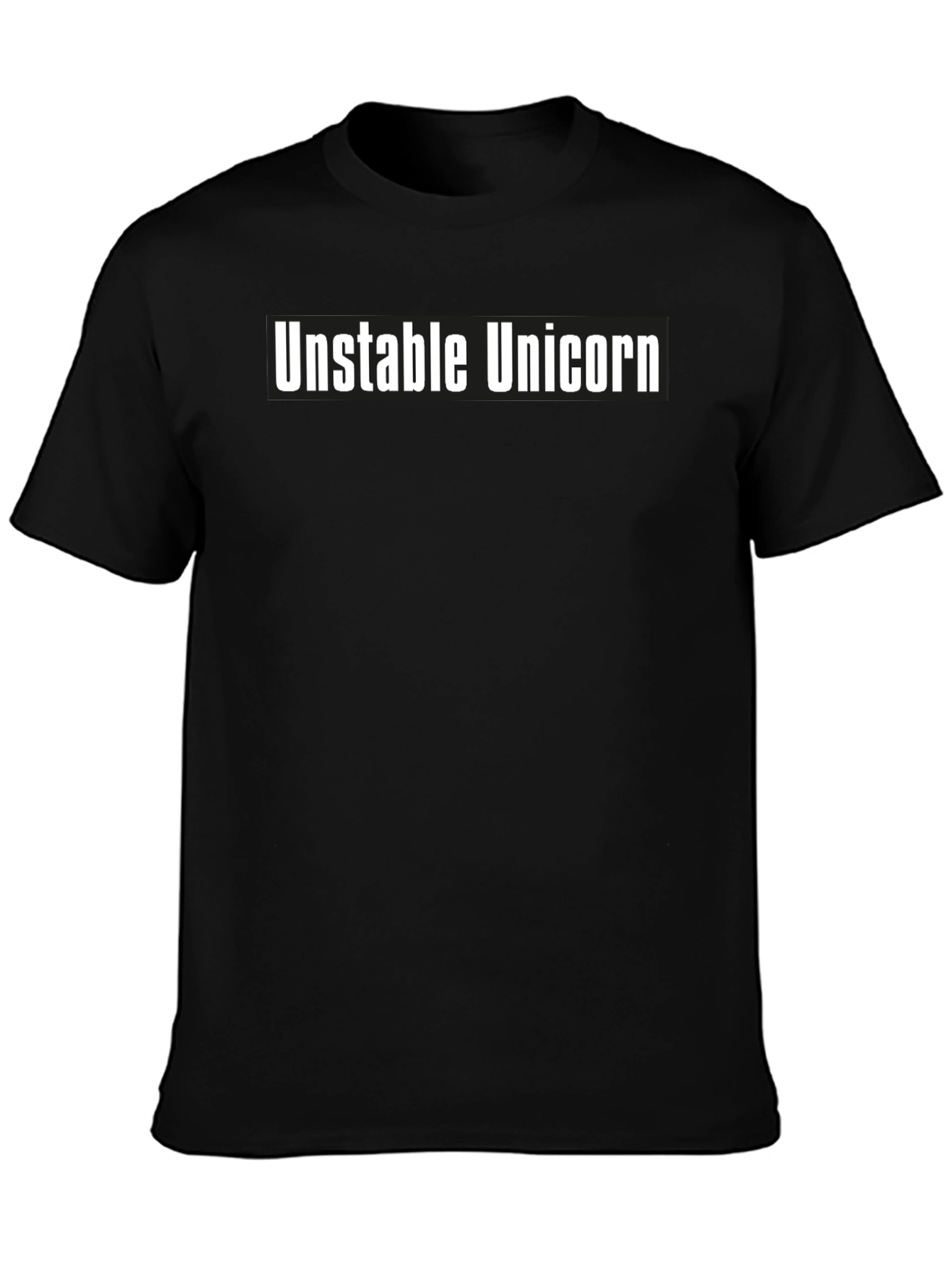 Unstable Unicorn Graphic Tee - Soft Black T-Shirt