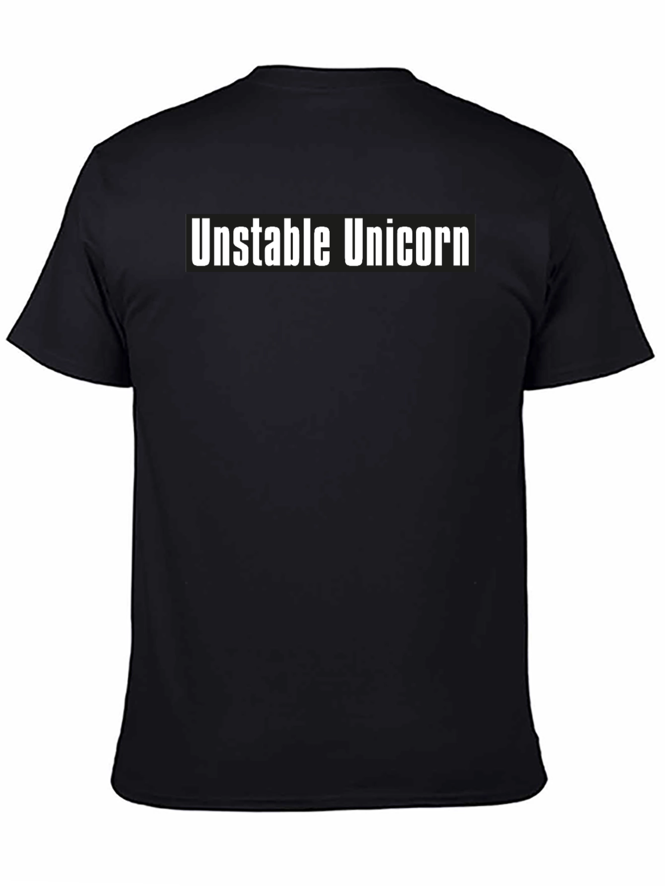 Unstable Unicorn Graphic Tee - Soft Black T-Shirt