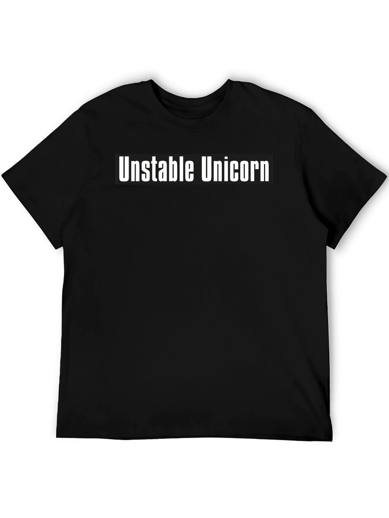 Unstable Unicorn Graphic Tee - Soft Black T-Shirt