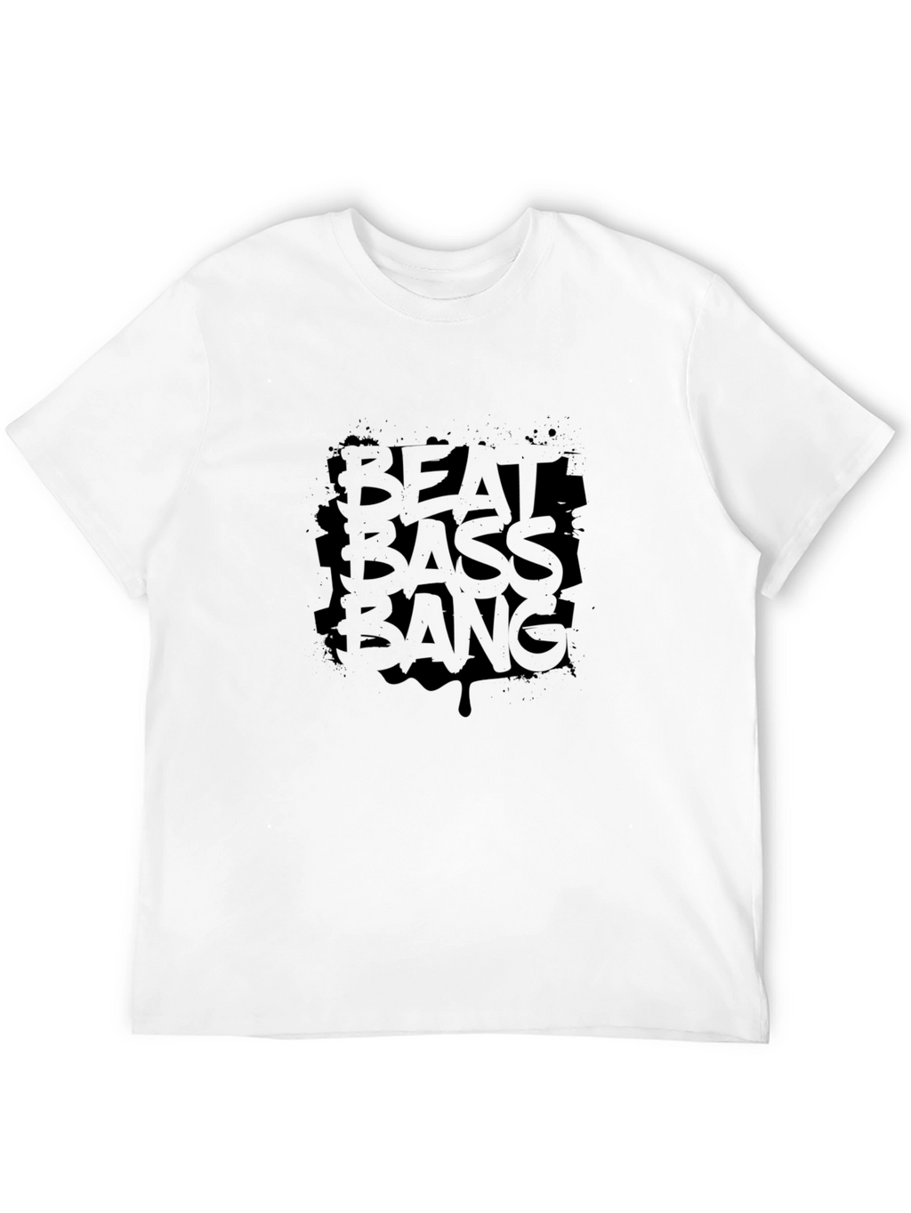 Beat Bass Bang Graphic Tee - Black