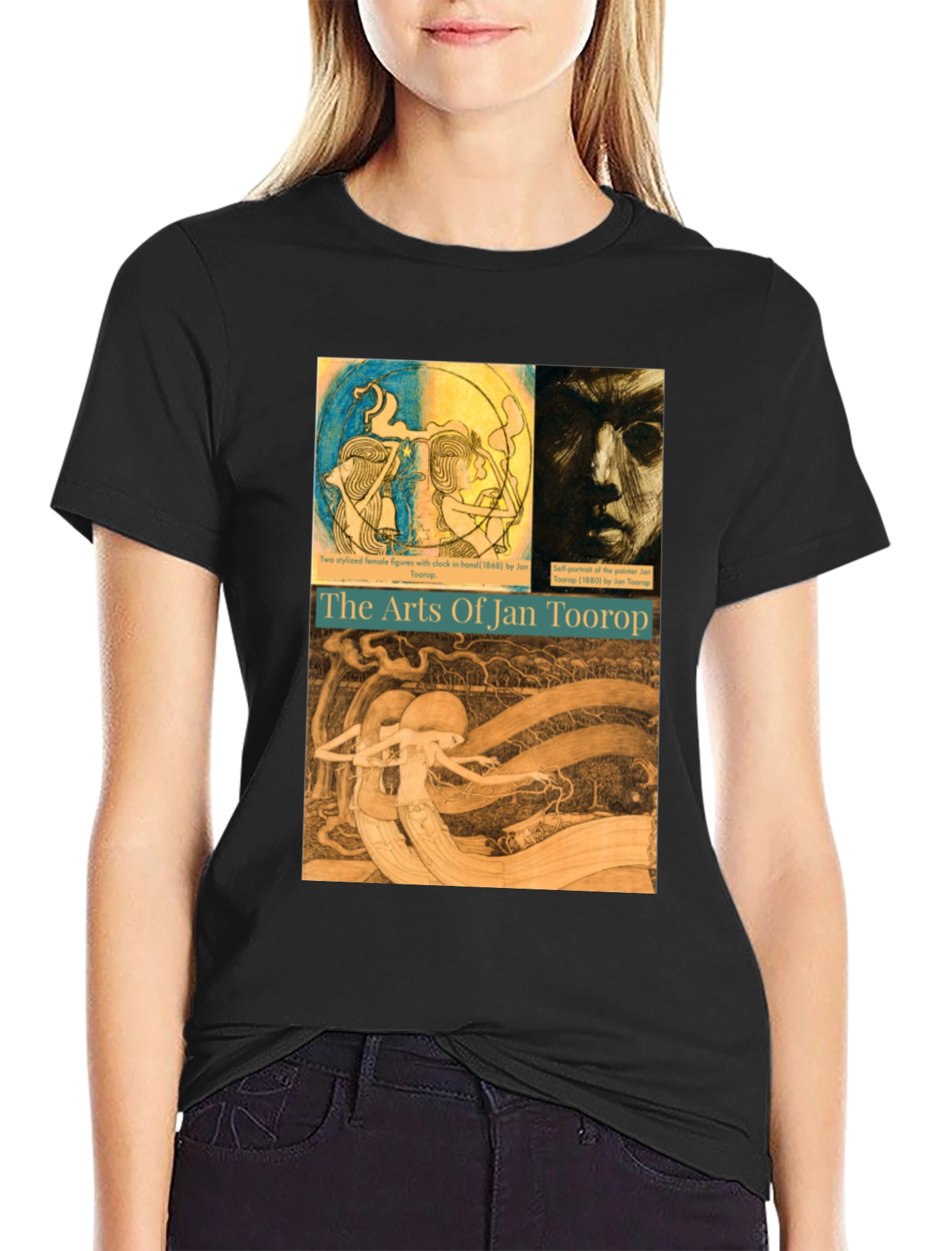 Jan Toorop Arts Graphic Tee - Black
