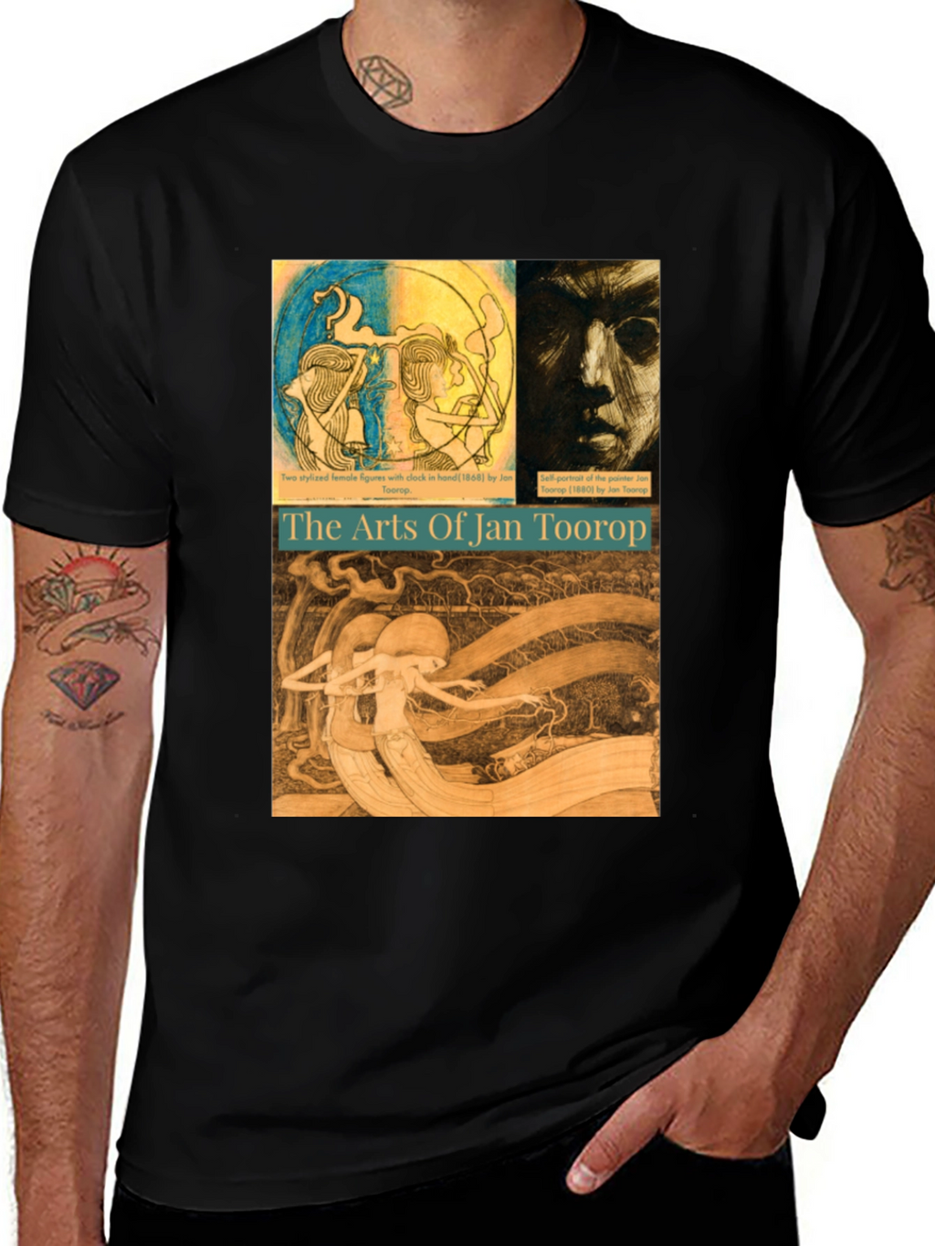 Jan Toorop Arts Graphic Tee - Black