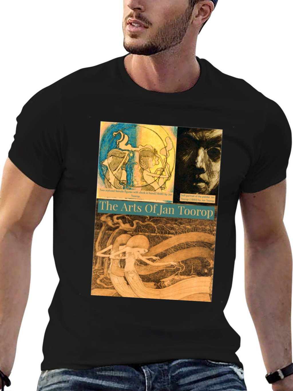 Jan Toorop Arts Graphic Tee - Black