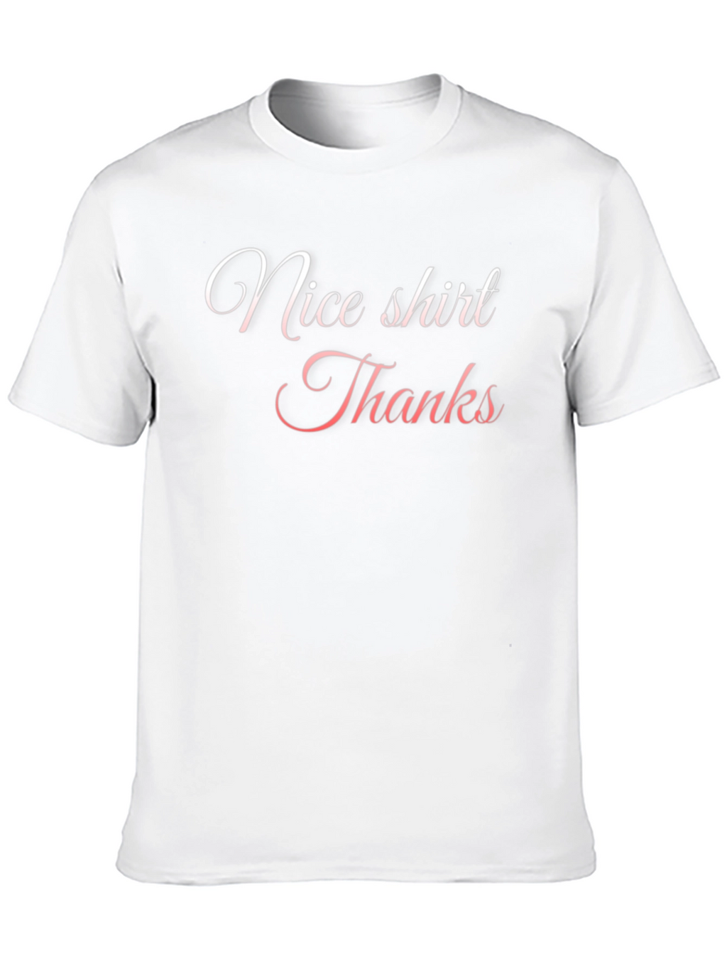 Nice Shirt Thanks - Mens Black T-Shirt