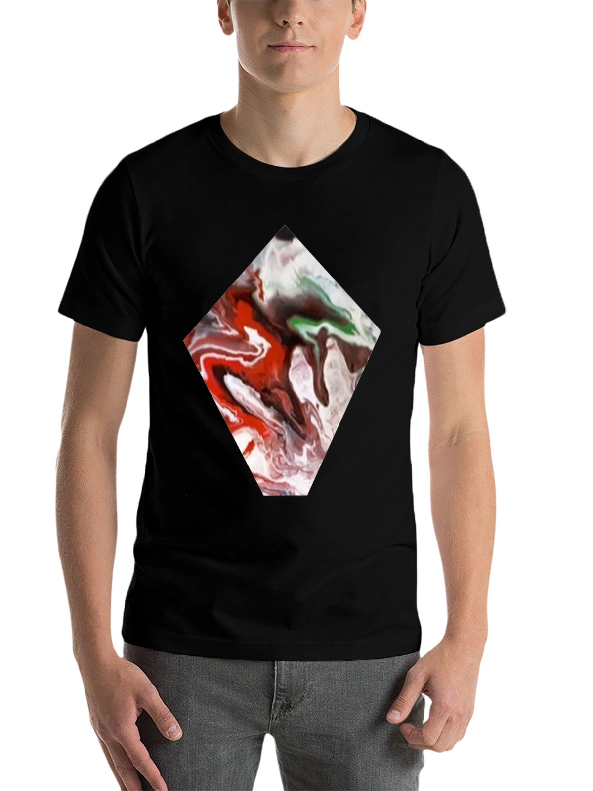 Abstract Diamond Tee - Unique Graphic Print