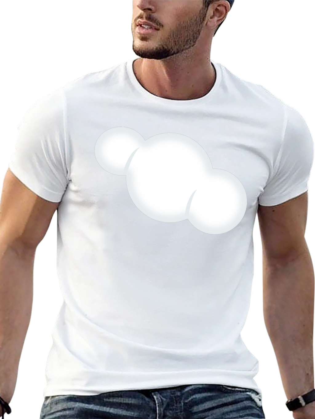 Cloud Graphic T-Shirt - Soft Cotton Blend