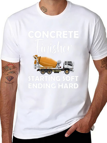 Concrete Finisher T-Shirt - Funny Construction Worker Tee