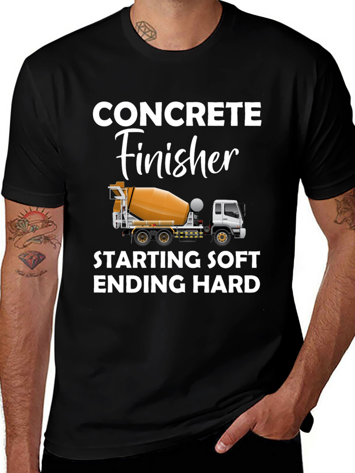 Concrete Finisher T-Shirt - Funny Construction Worker Tee
