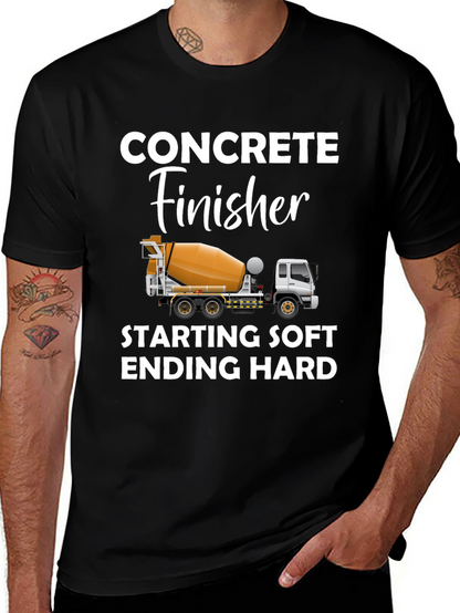 Concrete Finisher T-Shirt - Funny Construction Worker Tee