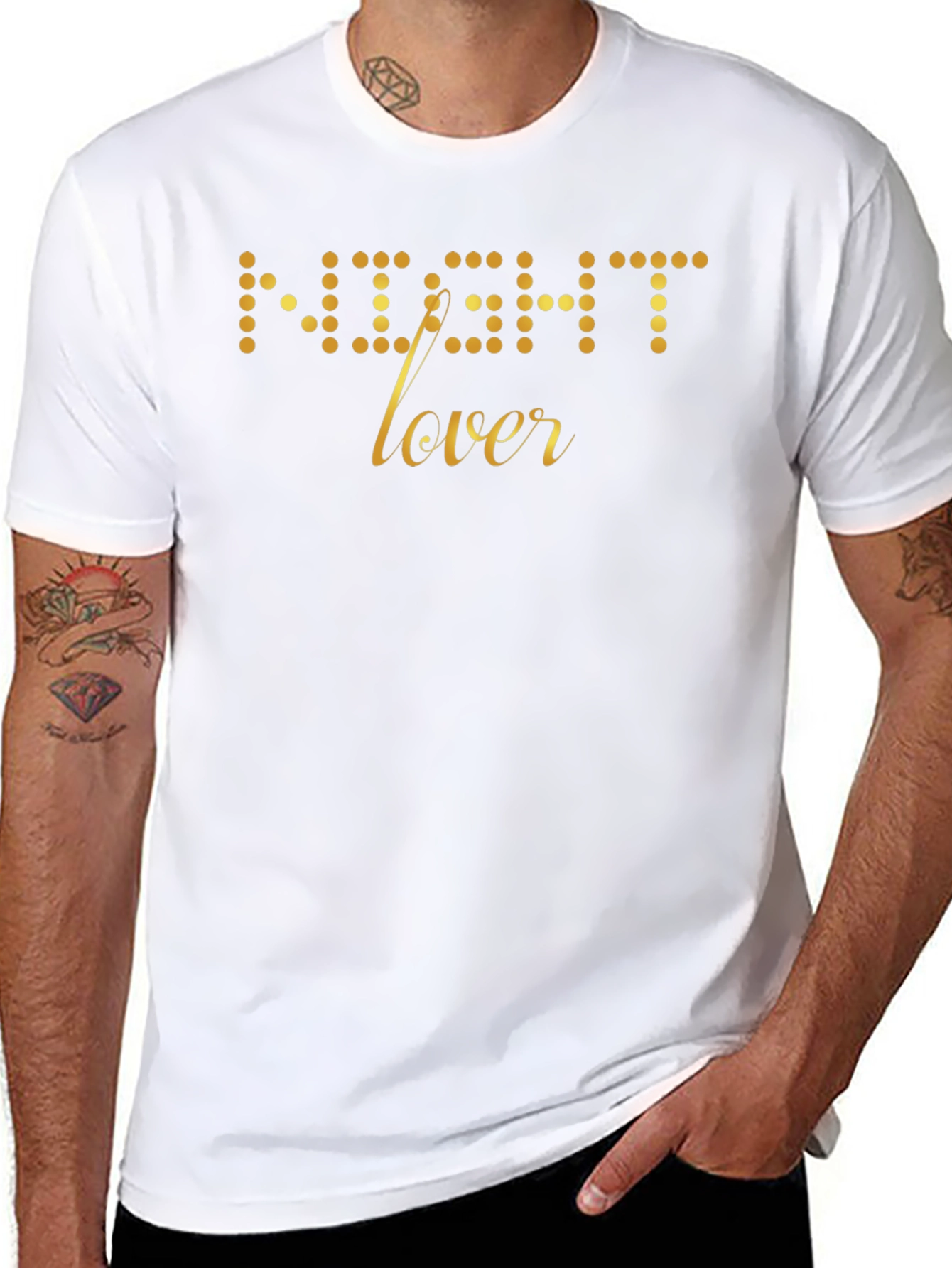Night Lover Graphic Tee - Soft Cotton Blend